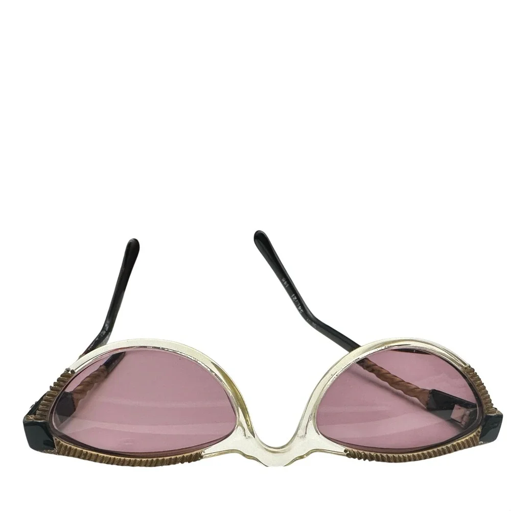 Vintage Cat Eye Sunglasses Khanh EK Twisted Temple Purple Tint